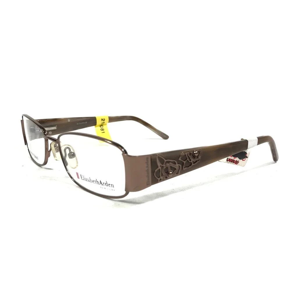 Elizabeth Arden EA1111-2 Eyeglasses Frames Brown Rectangular Full Rim 51-17-130